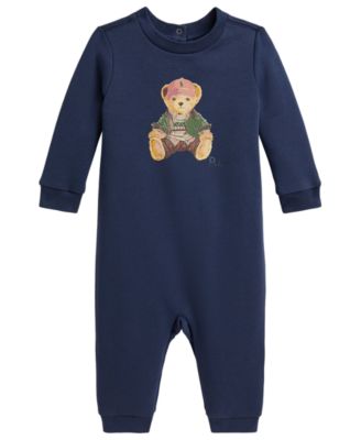 Baby Boys' Polo Bear Fleece Coverall