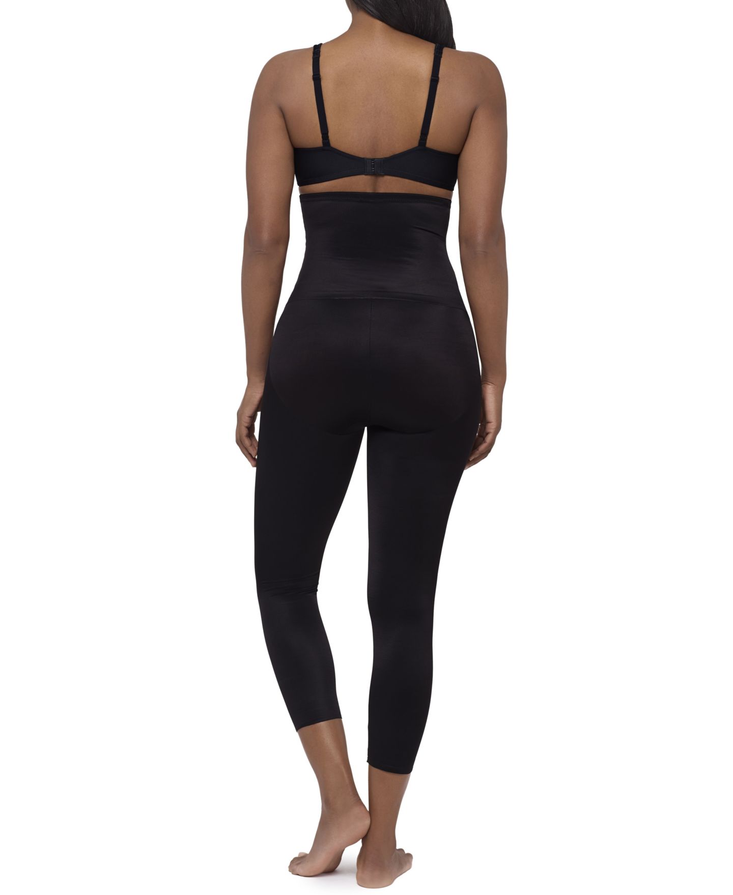 Женские леггинсы Miraclesuit Show Stopper High-Waist Shaping Capri 2449, цвет: Чёрный — фото 3