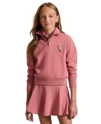 Girls' 7-16 Quarter-Zip Long-Sleeve Sweatshirt