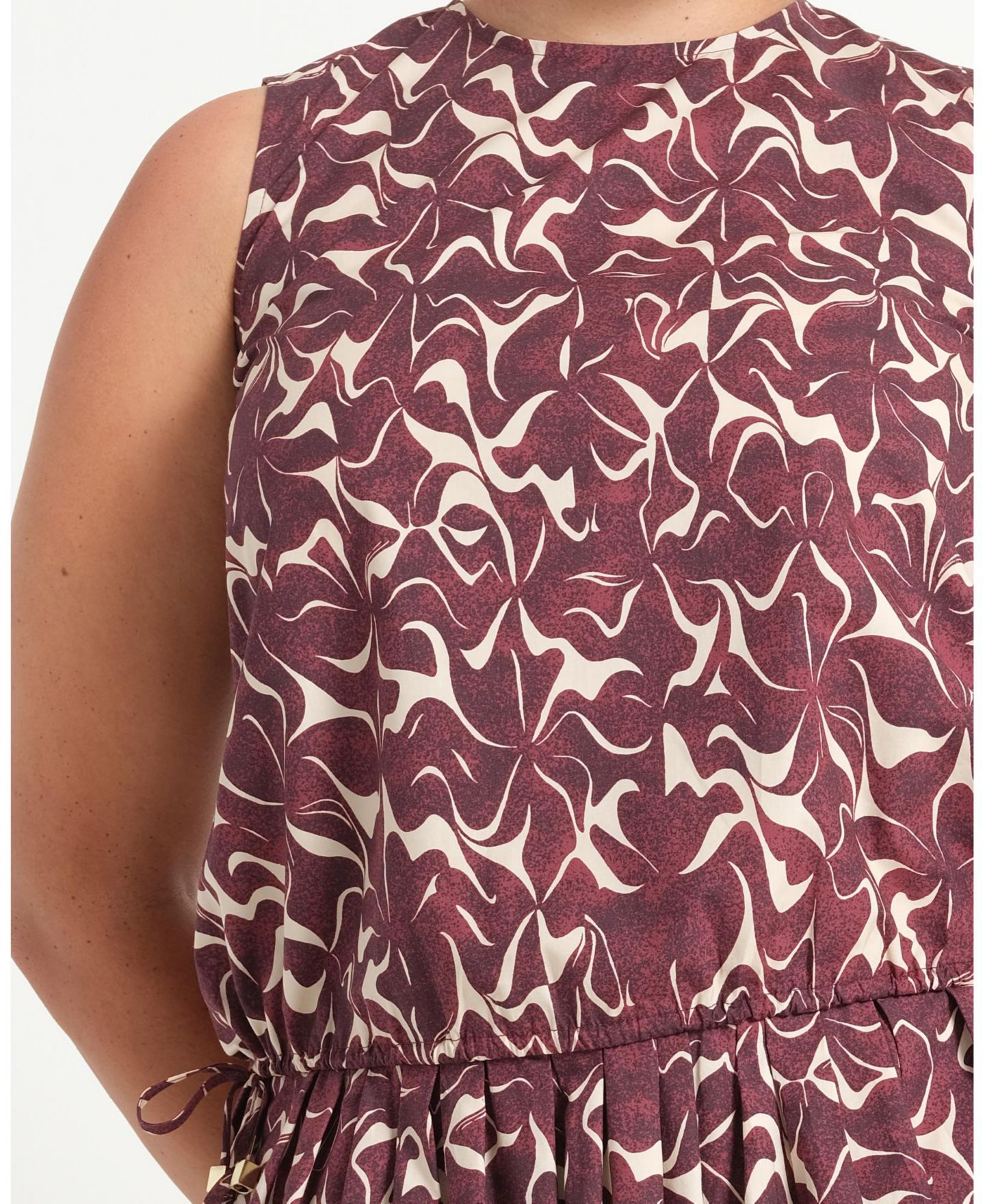 Женский топ ESTELLE Brinley Tie-Hem Print Relaxed, цвет: Орхидея — фото 6