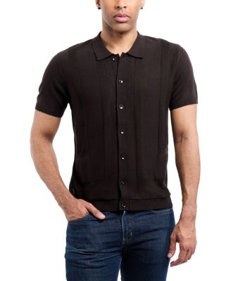 Men's SPRING + MERCER Classic Ribbed Texture Polo Sweater