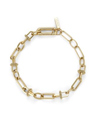 Women's Mini Anchor Link Gold-Tone Stainless Steel Bracelet