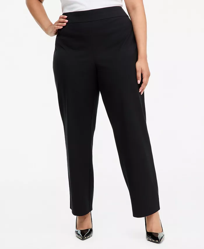 Plus Size INCredible Stretch Straight High-Rise Pull-On Pants - thumbnail 9