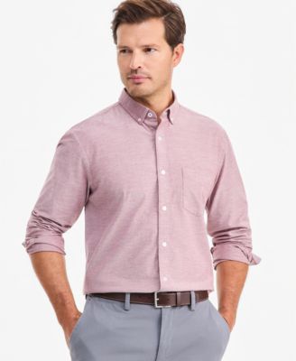 Men's Solid Stretch Oxford Cotton Shirt