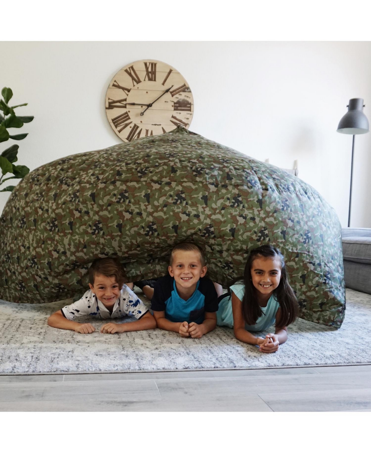 AirFort Jungle Camo Children's Indoor Play Tent with Easy Storage