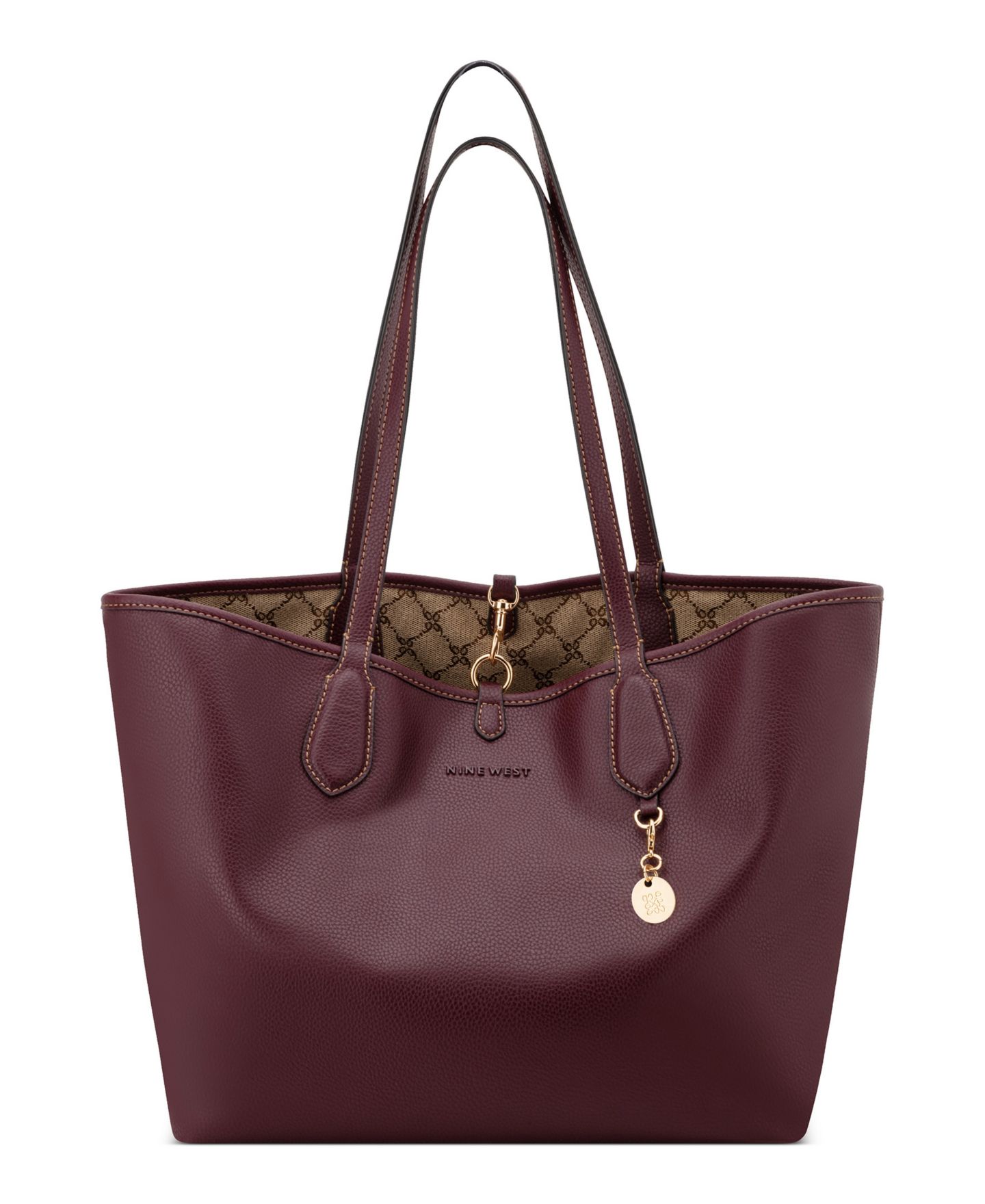 Женская сумка Nine West Emerick Removable Shoulder with Large Reversible Tote Handbag, цвет: Мокко — фото 5