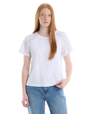 Women's Lace Raglan Sleeve Tee