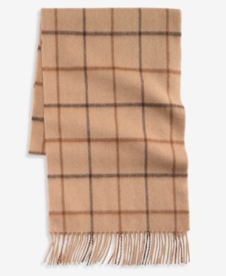 Men's Windowpane Plaid Scarf