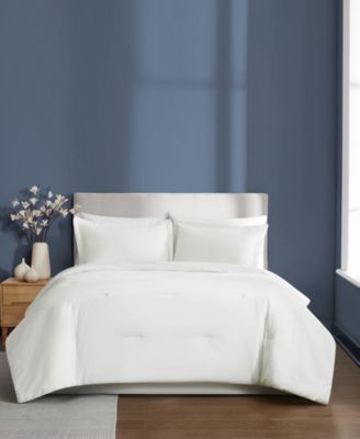 Brooklyn Loom Essential Cotton 3-Piece Comforter Set, Full/Queen