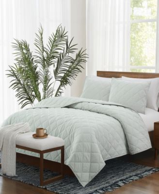 Pinstripe 2-Piece Quilt Set, Twin/Twin XL