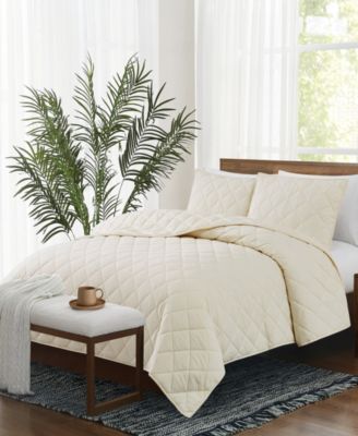 Pinstripe 3-Piece Quilt Set, Full/Queen