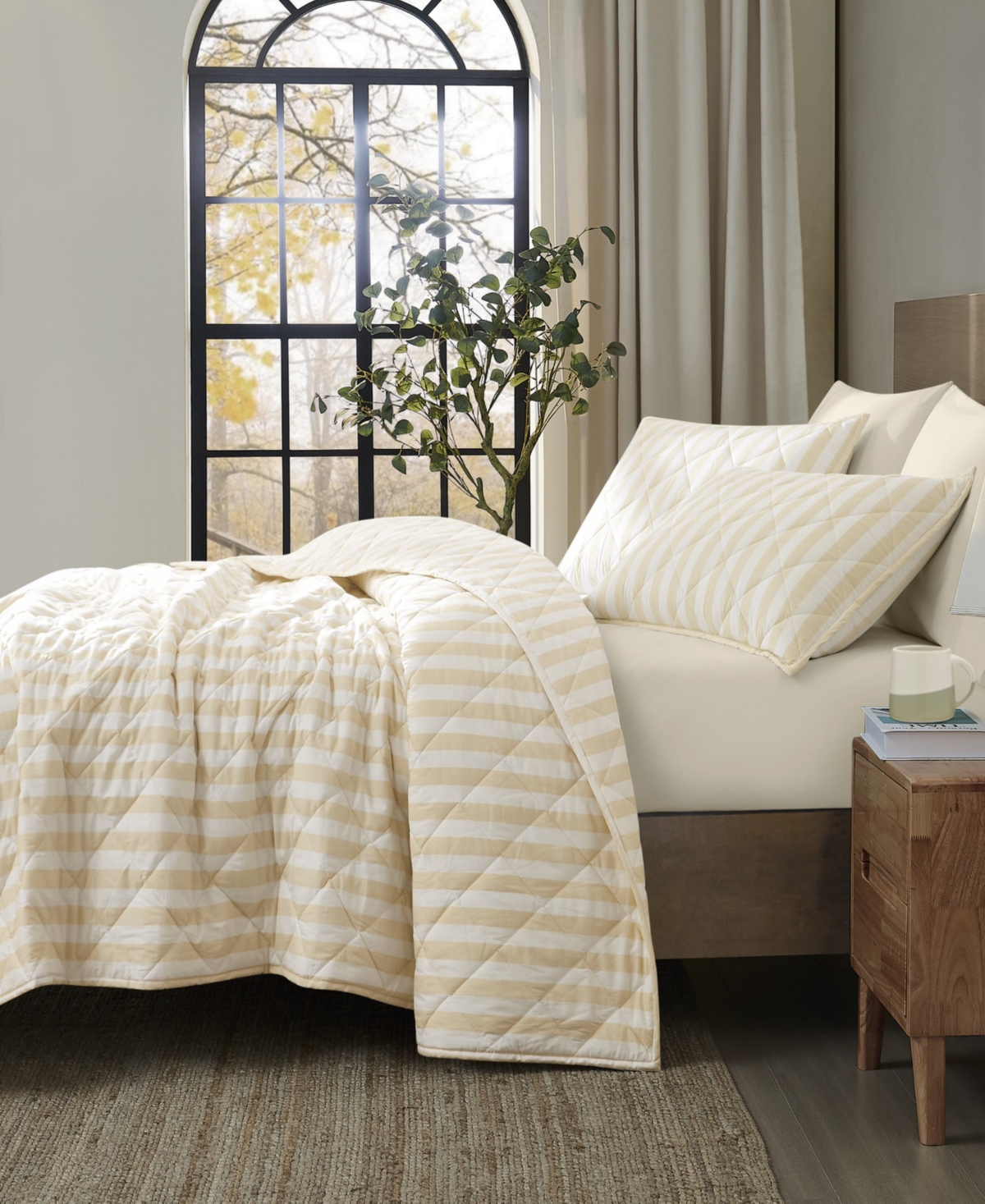 Brooklyn Loom Levi Stripe 2-Piece Quilt Set, Twin/Twin Xl