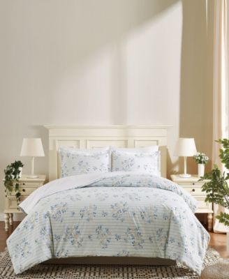 Emma Floral 3-Piece Comforter Set, Full/Queen