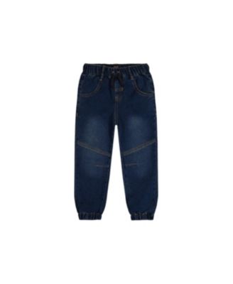 Baby Boys Unisex (0-24)months French Terry Denim Evolutive Pants Denim
