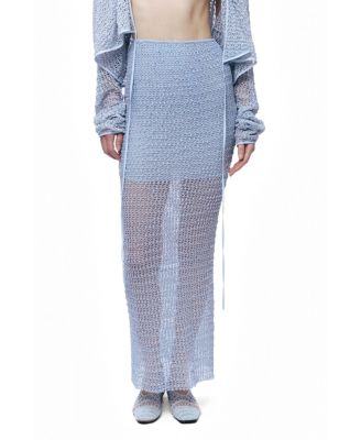 Women's Mesh Detail Maxi Skirt