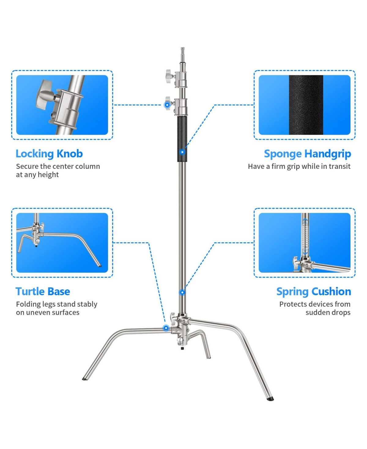 Neewer Photography Light Stand with 10.5ft, 320cm, 4.2ft
