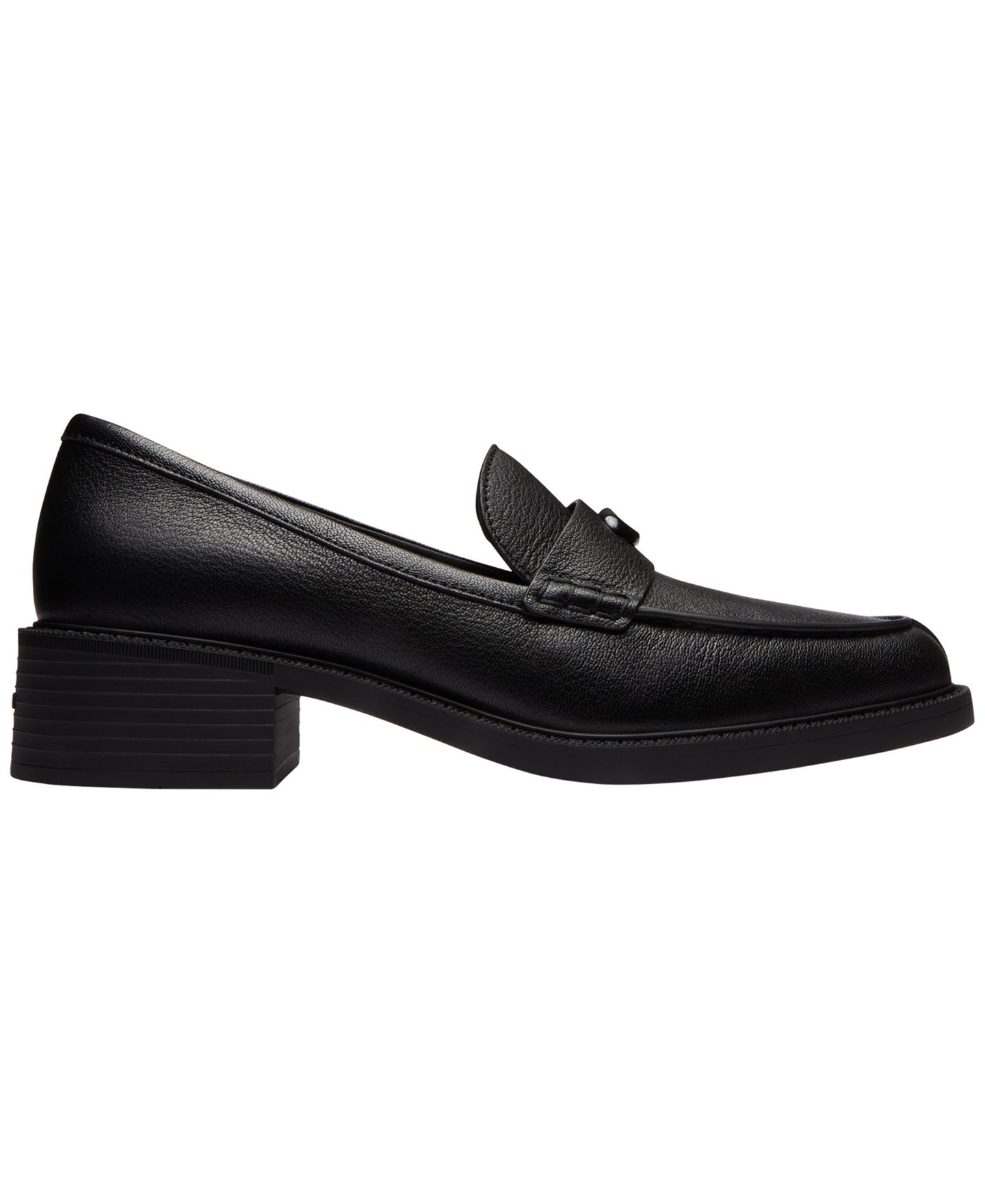 Женские туфли COACH Pointed Toe Slip-On, цвет: Чёрный кожаный — фото 2