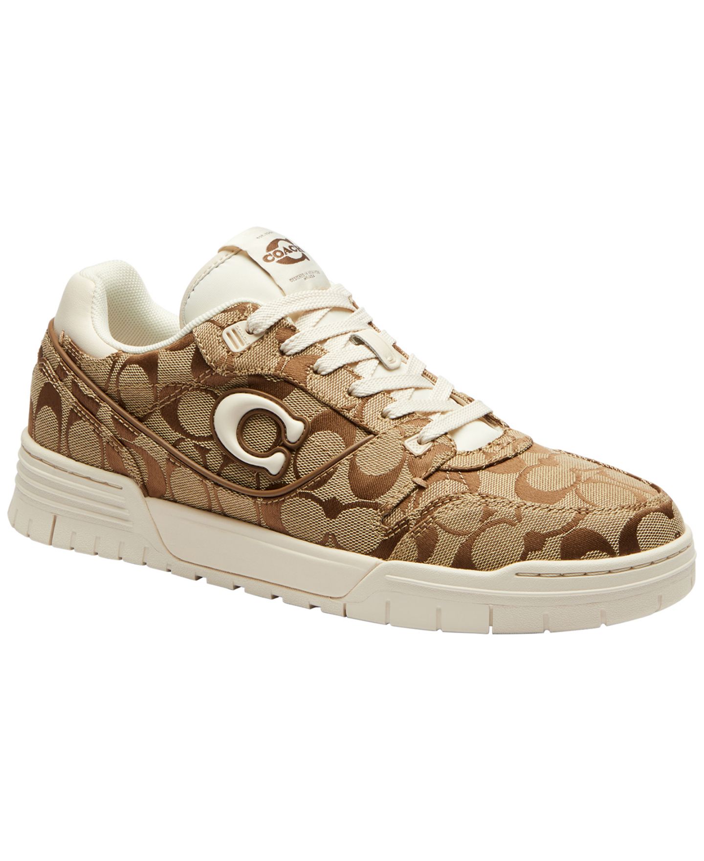 Женские кроссовки COACH Soho Lace-Up, цвет: Чёрный / Меловой — фото 6