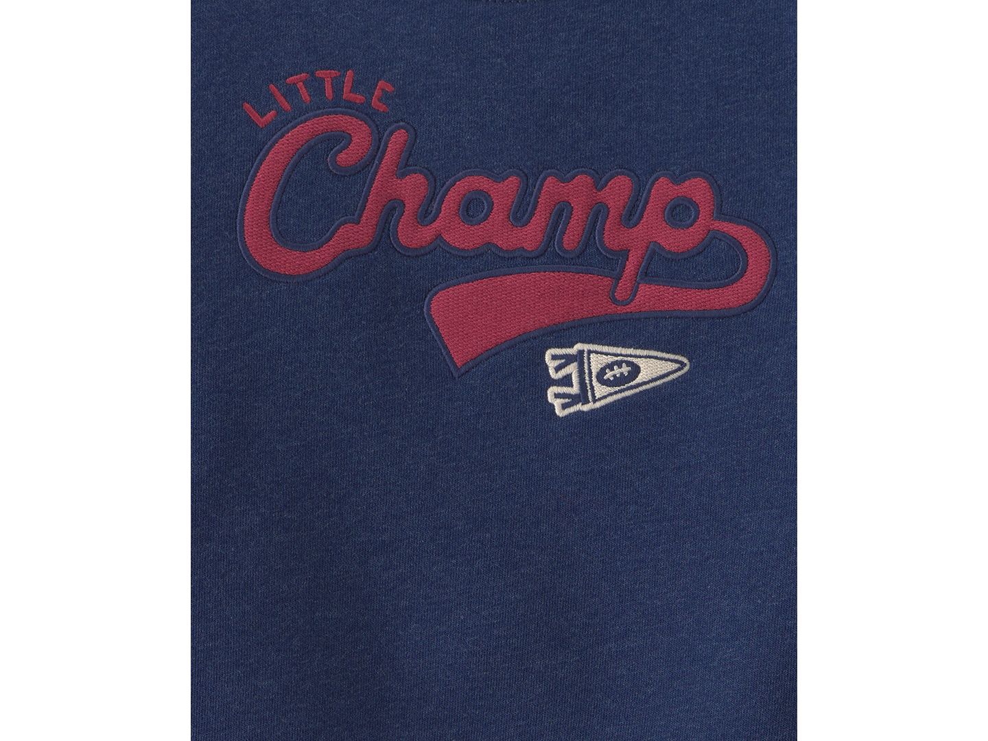 Детский флисовый комплект Carter's Little Champ для малыша: футбольный свитшот и брюки, цвет: Тёмно-синий / Серый — фото 4