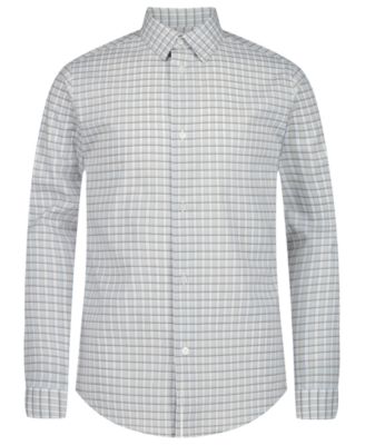 Boys' 8-20 Plaid Long-Sleeve Button-Front Shirt