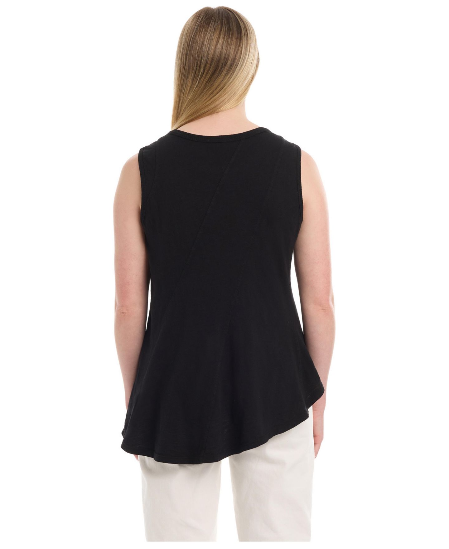Женская футболка WILT Asymmetric Seam Shell, цвет: Чёрный — фото 3