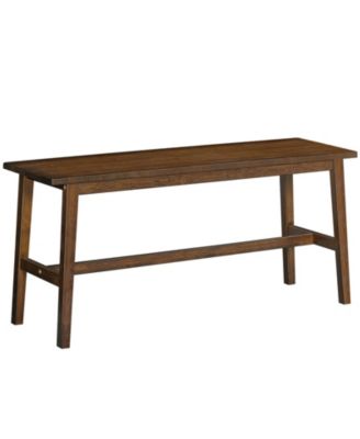 Wicker Dining Bench in Farmhouse Style for Table Seating Use