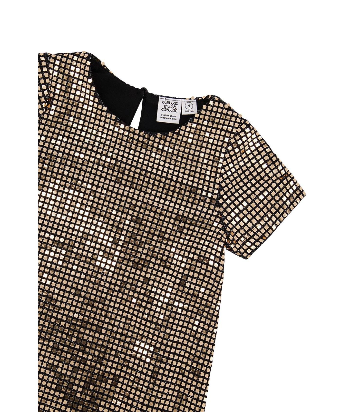Платье Deux par Deux Short Sleeve A Line Dress для девочек, цвет: Бежевый — фото 8