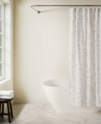 Cotton Blend Printed Shower Curtains, 72" x 72"