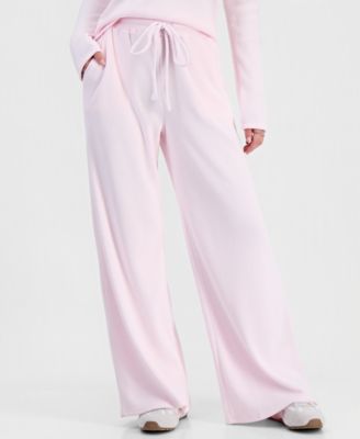 Juniors' Hacci Wide High-Rise Wide-Leg Pants
