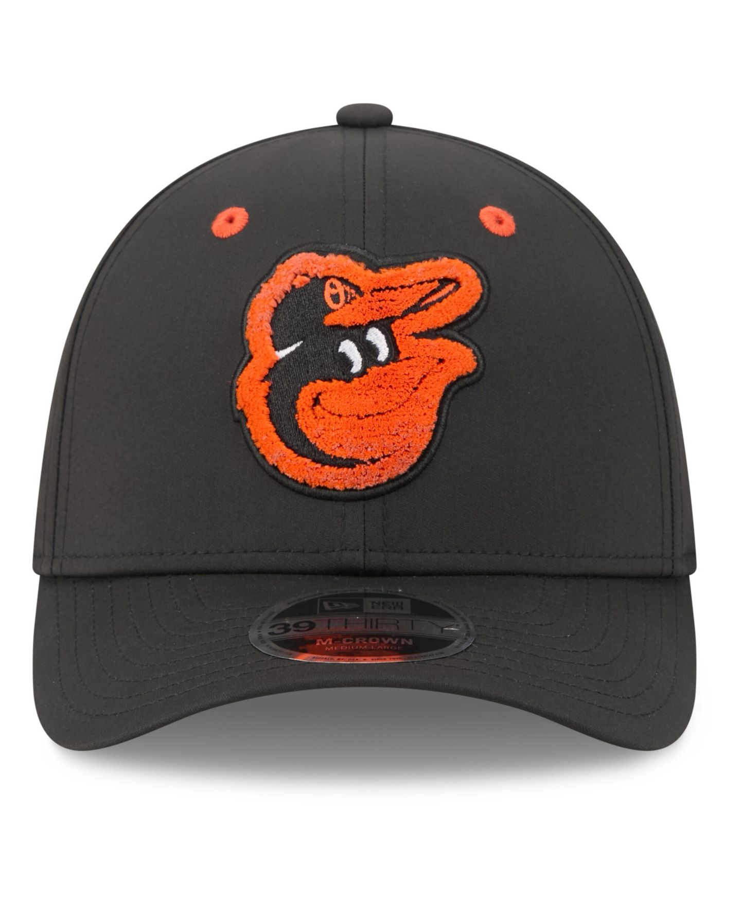 Мужская кепка New Era Black Baltimore Orioles 2026 MLB All-Star Game Workout 39THIRTY M-Crown Flex Hat — фото 2
