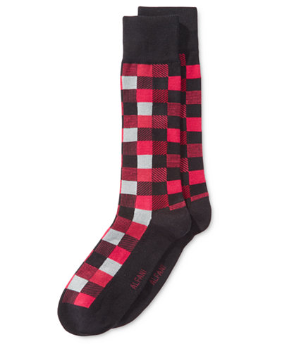 Alfani Men's Box-Texture Socks, Only at Macy's