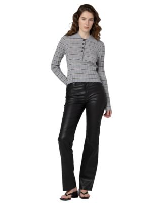 Women's Second Date Knit Stripe Polo Top thumbnail 2
