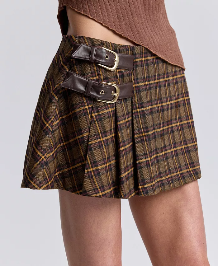 Women's Belted Mini Skort - thumbnail 4