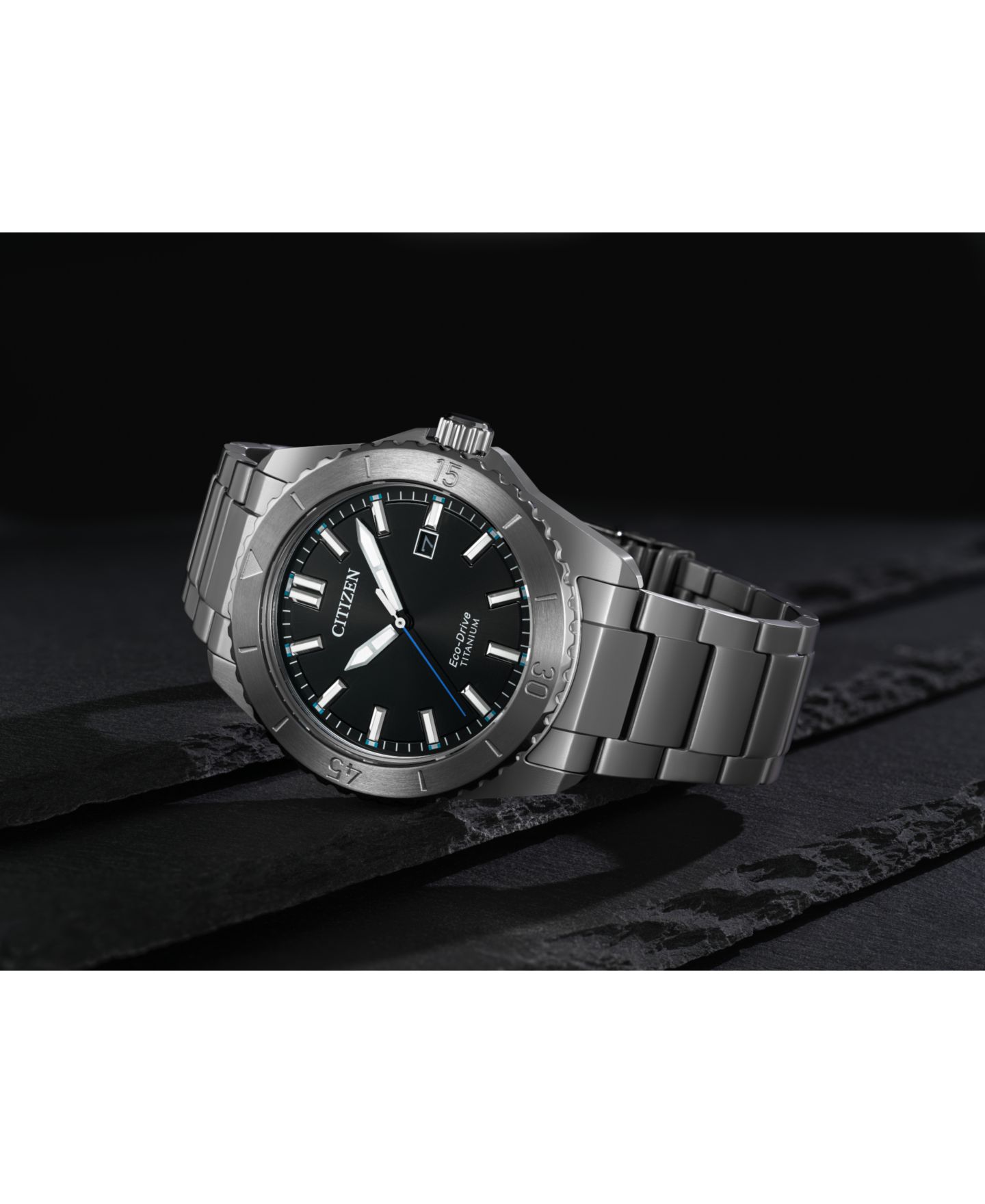 Мужские часы Citizen Eco-Drive Brycen Super Titanium Bracelet Watch 41mm — фото 5