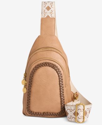Braided-Edge Sling Bag