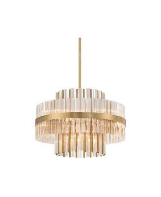 Jenna Soft Chandelier 20" Wide Modern 2-Tier Clear Crystals 8-Light Fixture for Dining Room House Foyer