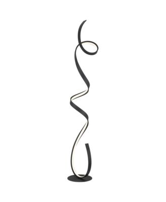 Avante Modern 56 1/2" Tall Standing Floor Lamp Ribbon LED Foot Switch Matte Finish Living Room Bedroom