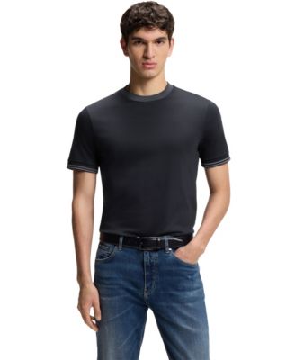 BOSS by Men's Mercerized-Cotton Slim-Fit T-Shirt