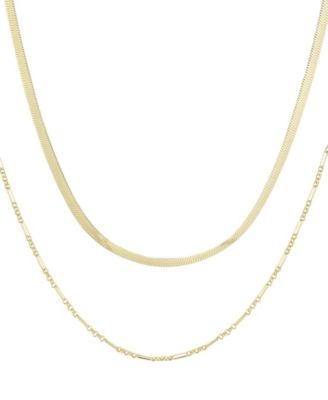 Gold-Plated Set of 2 Necklace