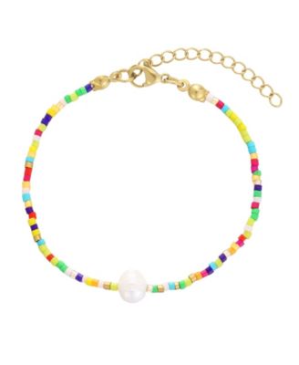 Natural Freshwater Pearl Color Bead Bracelet