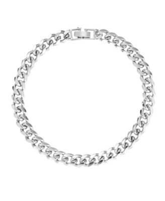 Silver Chunky Curb Link Chain Anklet