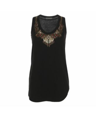 Women's Embellished Knit Tank Top