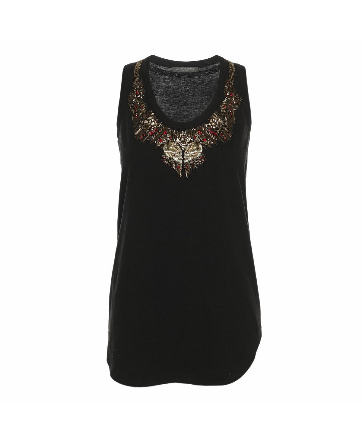 Pre-Owned Alexander Mcqueen Women's Embellished Knit Tank Top view 1 — MAYCSS fashion products
