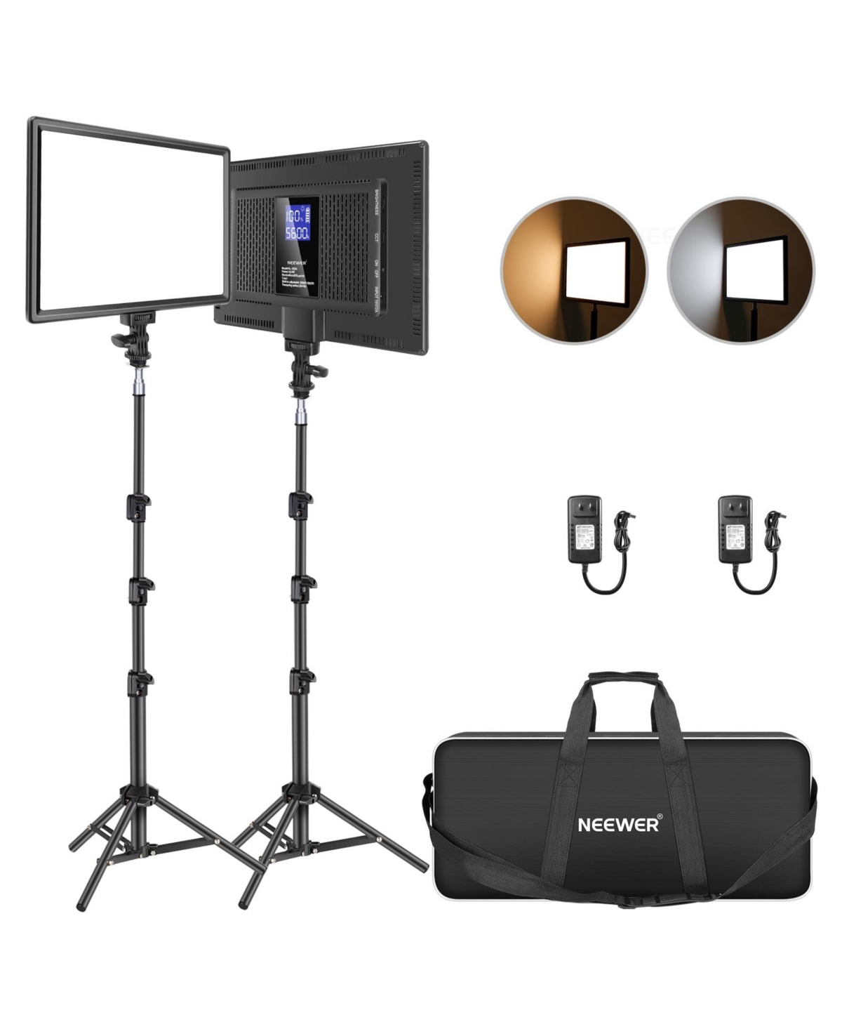 Neewer Nl-192AI Led Video Light with 4000mAh, 3200K-5600K, CRI97