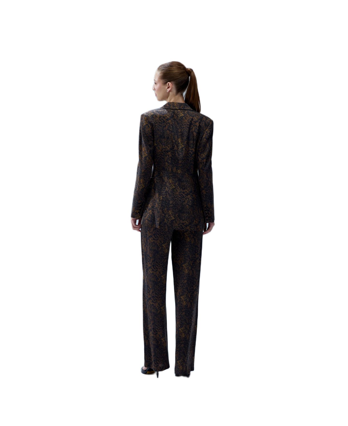 Женские брюки PCFG Your Itch Kangaroo Leopard-Print Bootcut, цвет: Леопардовый с принтом — фото 2