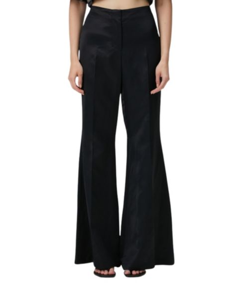 Женские брюки PCFG Shiny Woven Flare-Leg, цвет: Чёрный