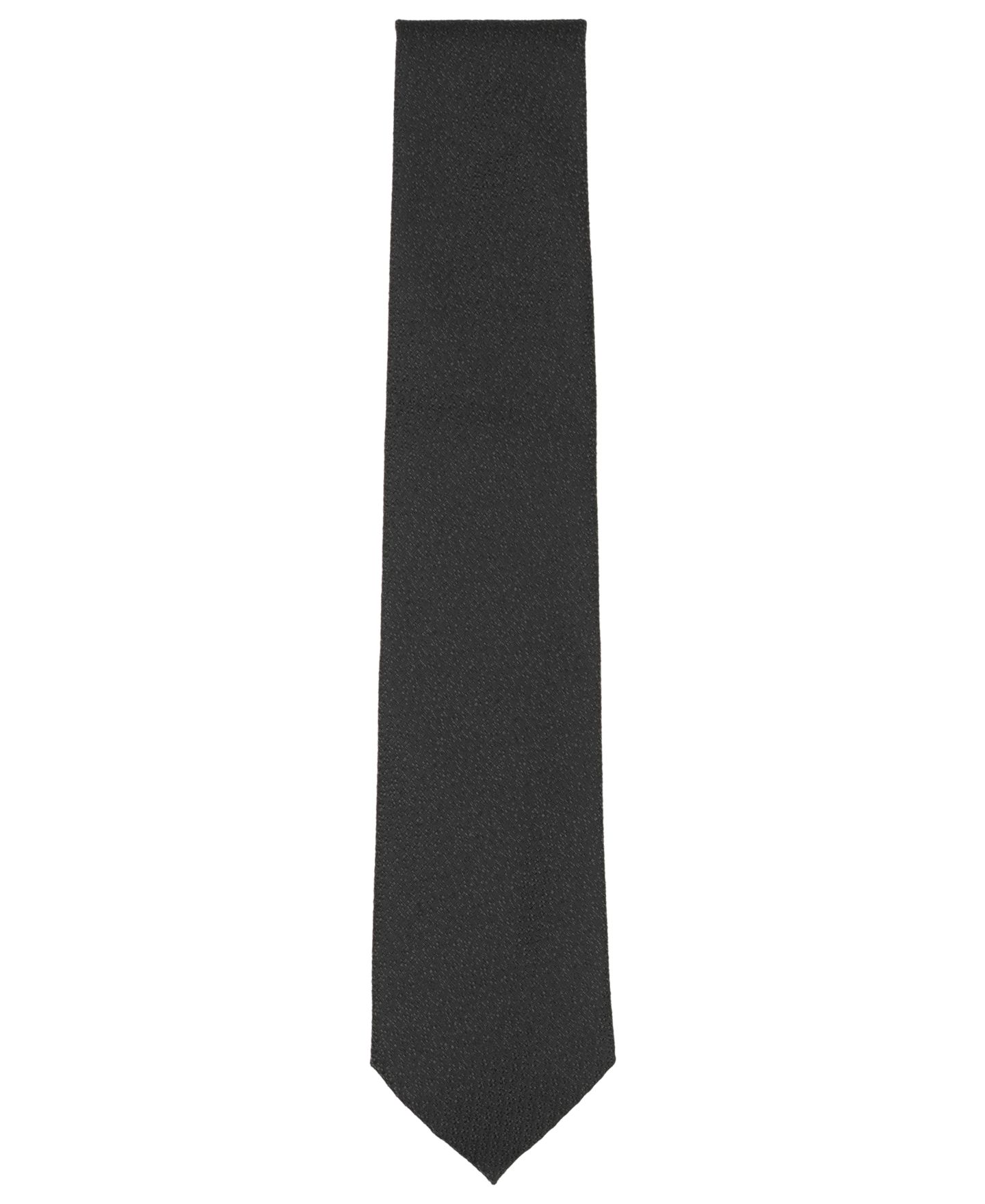 Мужской однотонный классический галстук Michael Kors Birch, цвет: Чёрный — фото 2