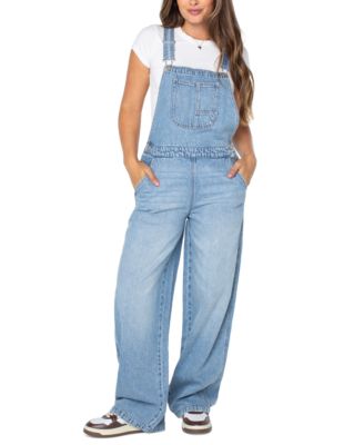Women's Wide-Leg Crossover Back Overalls