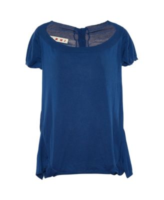 Women's Cotton Knit Scoop Neck Top