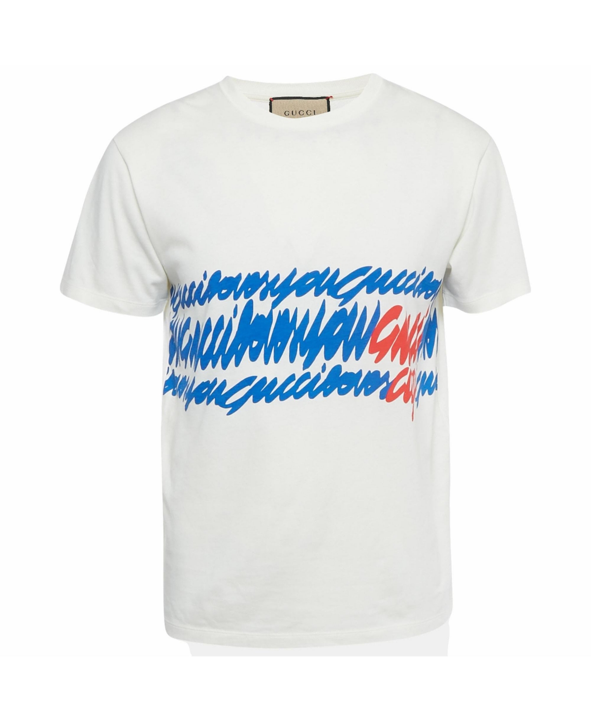 Pre-Owned Gucci Women's Printed Jersey Crewneck T-Shirt